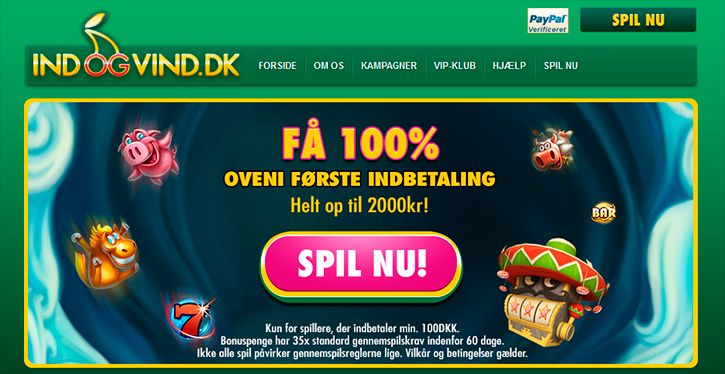 Indogvind velkomstbonus