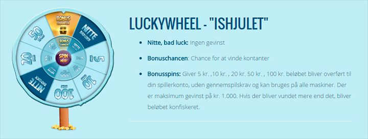 Willy Casino lucky wheel